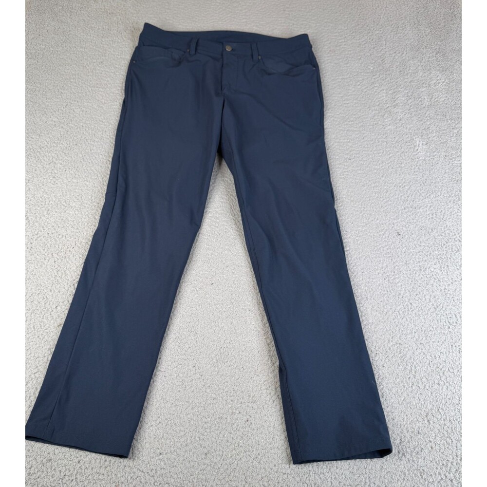 LULULEMON Pants 34x31 Blue Obsidian ABC Slim Warpstreme Stretch 5 Pocket LM5971S